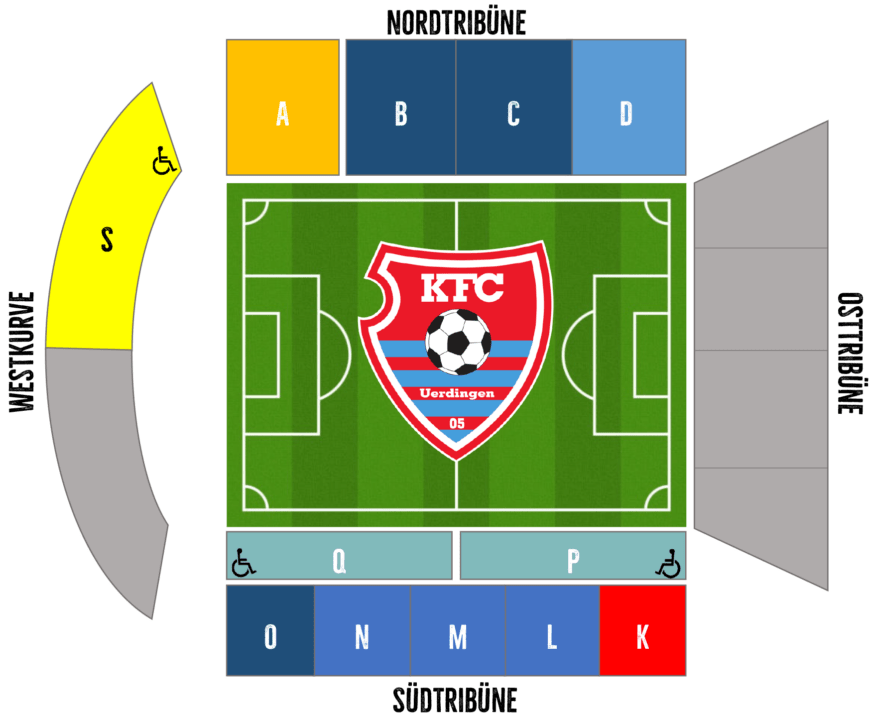 Blockplan des Grotenburg-Stadions
