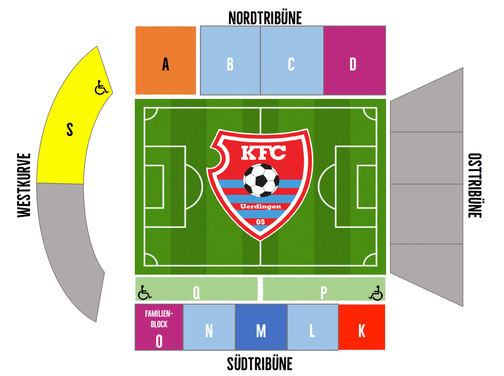 Blockplan Grotenburg-Stadion