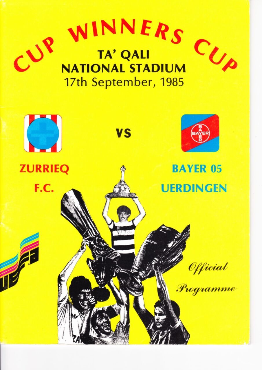 Das erste Spiel im Rahmen eines europäischen Wettbewerbs fand am 17. September 1985 auf Malta statt.